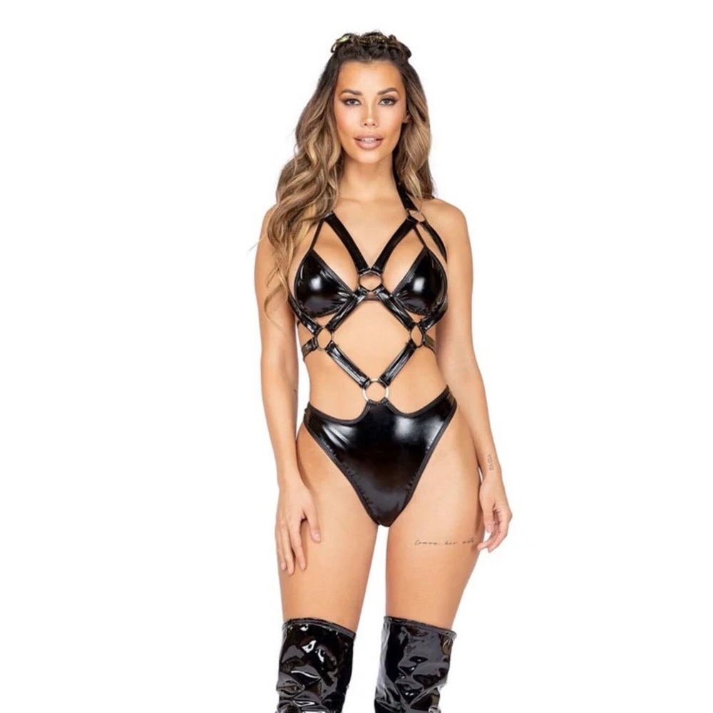 Latex Holster Rave Bodysuit